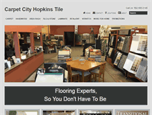 Tablet Screenshot of carpetcityhopkinstile.com